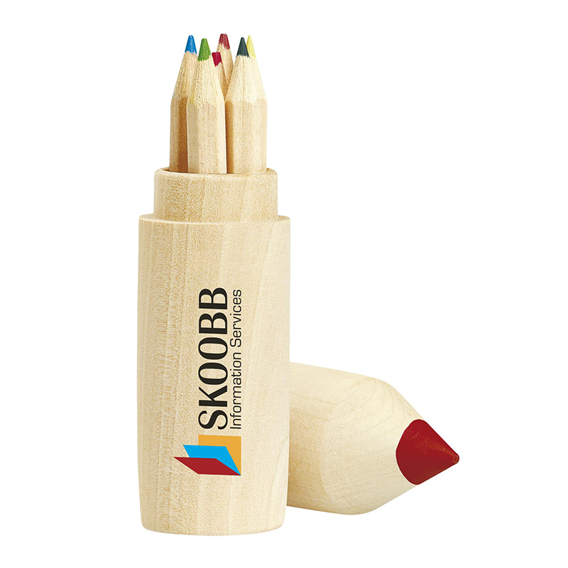 Crayons wooden tube